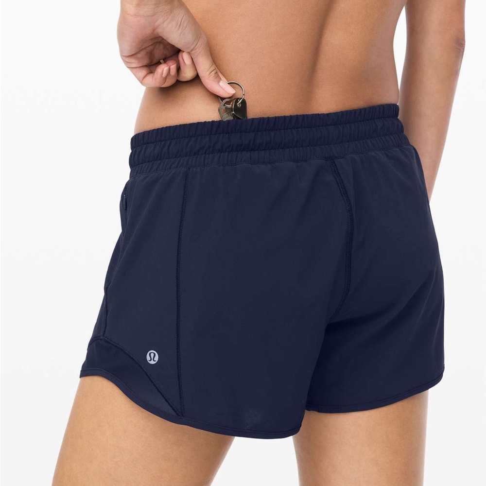 lululemon athletica Navy Hotty Hot 4” Shorts